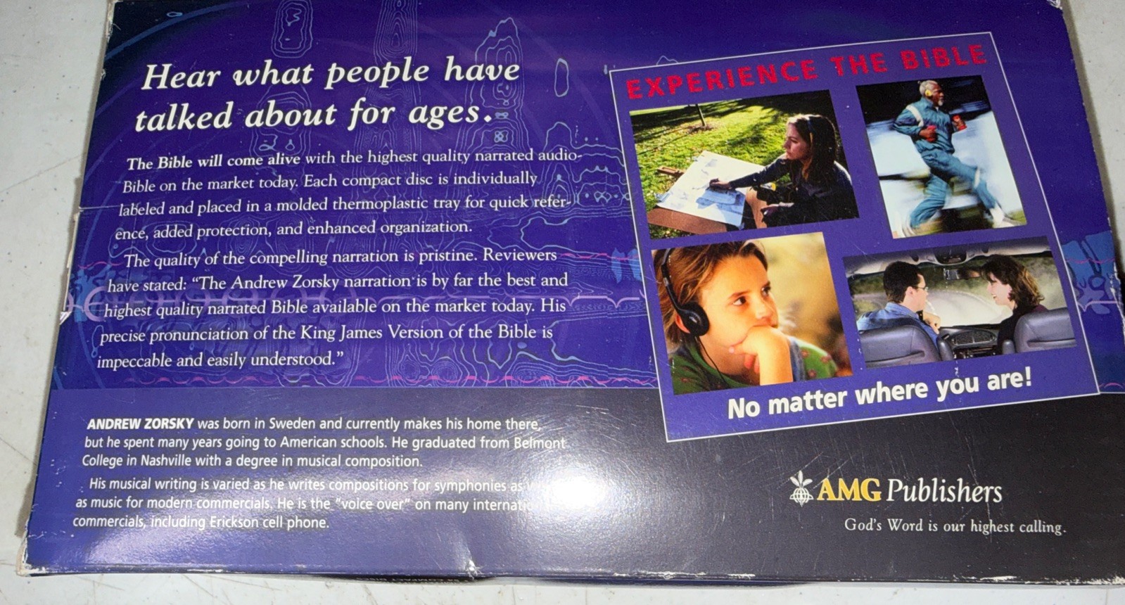 Bible Audio CD KJV Old & New Testament Andrew Zorsky Complete 54 Disc & Case