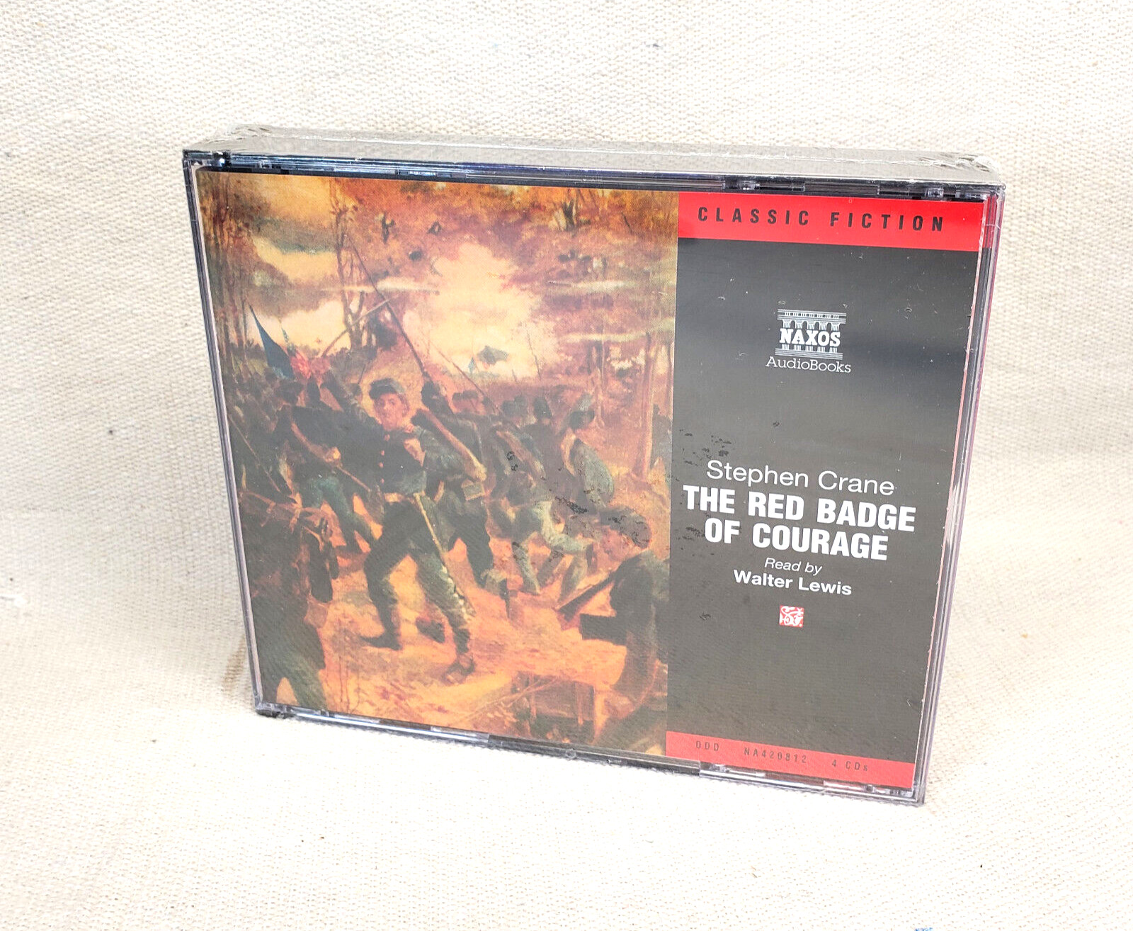 Stephen Crane The Red Badge of Courage (CD) Audio Book Red By Walter Lewis New