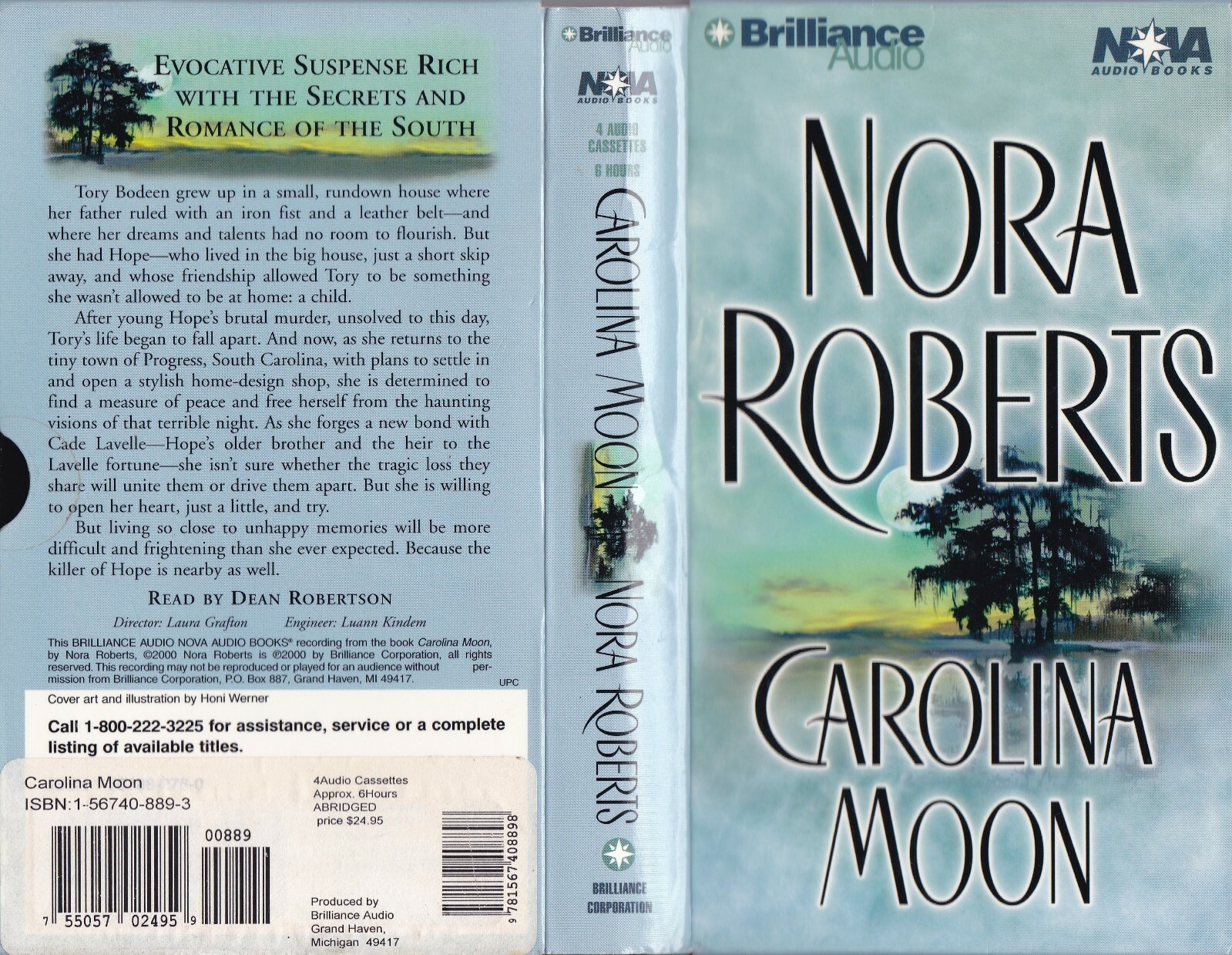 Carolina Moon by Nora Roberts (2000, Cassette, Abridged)