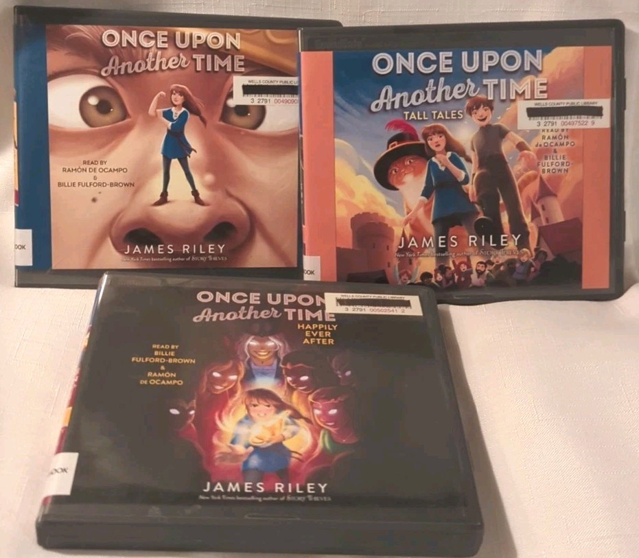 Once Upon Another Time 1, 2 & 4 — James Riley — Lot of 3 Audiobooks (Ex-library)