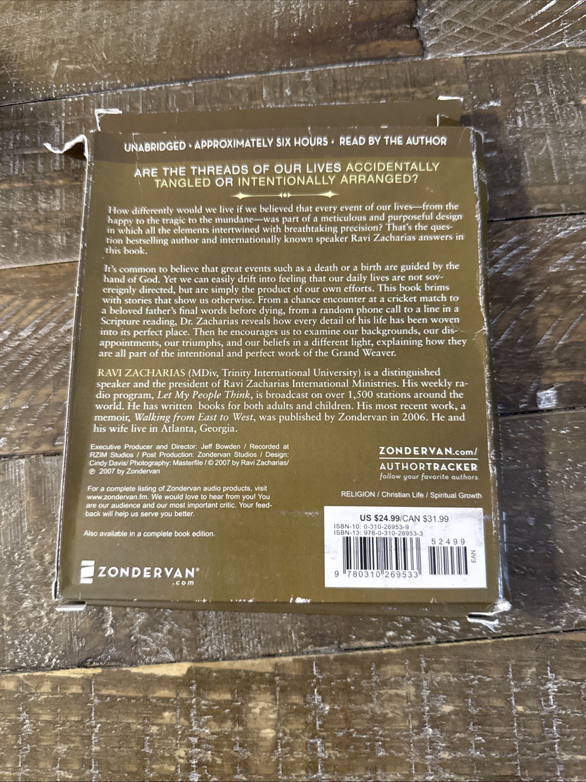 The Grand Weaver Ravi Zacharias CD Audio Book