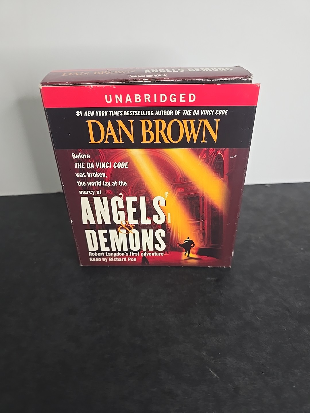 Dan Brown Angels & Demons Audiobook CD Set (Unabridged, CIB, G) Richard Poe