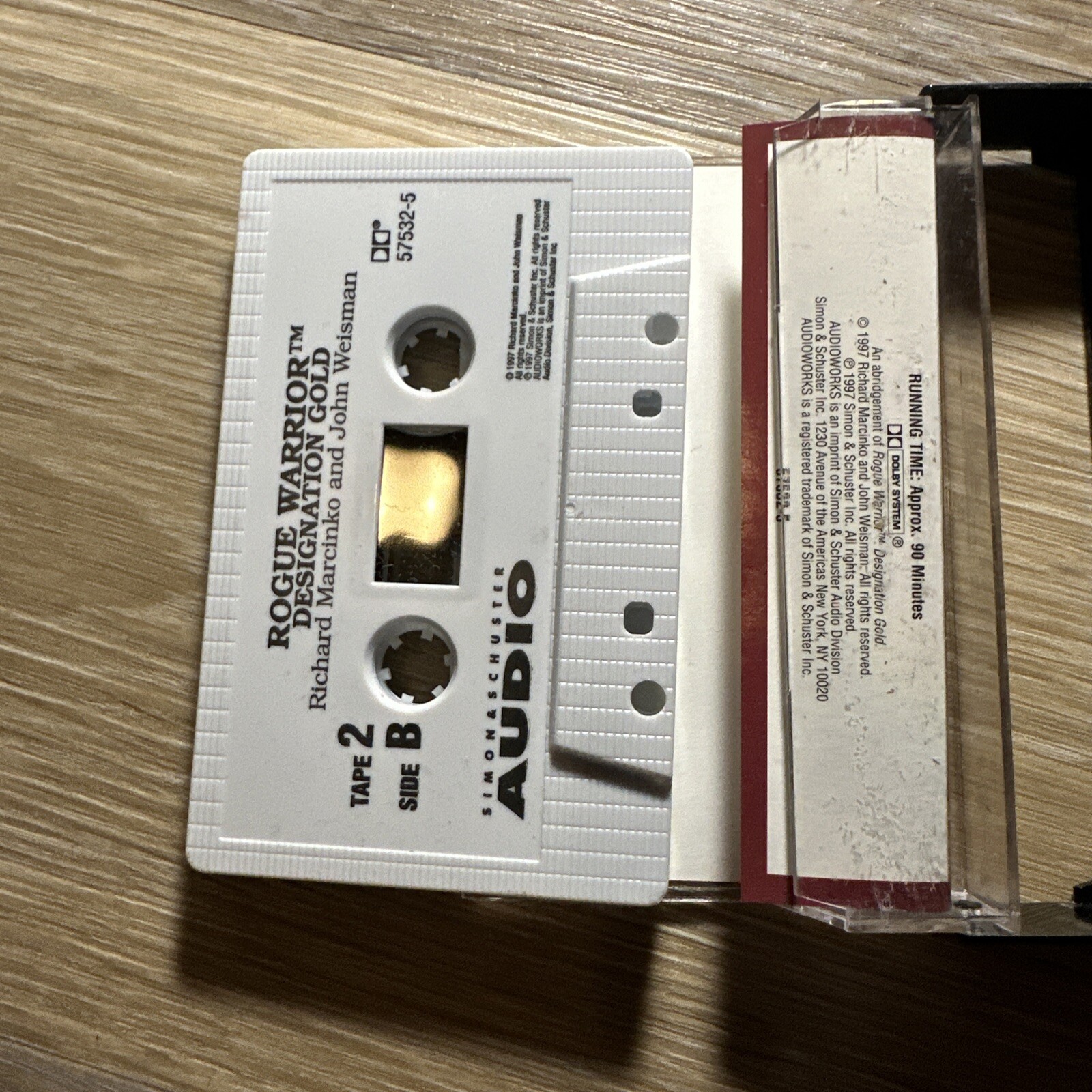Cassette AUDIOBOOKS Rogue Warrior Cell Designation Gold Richard Marcinko
