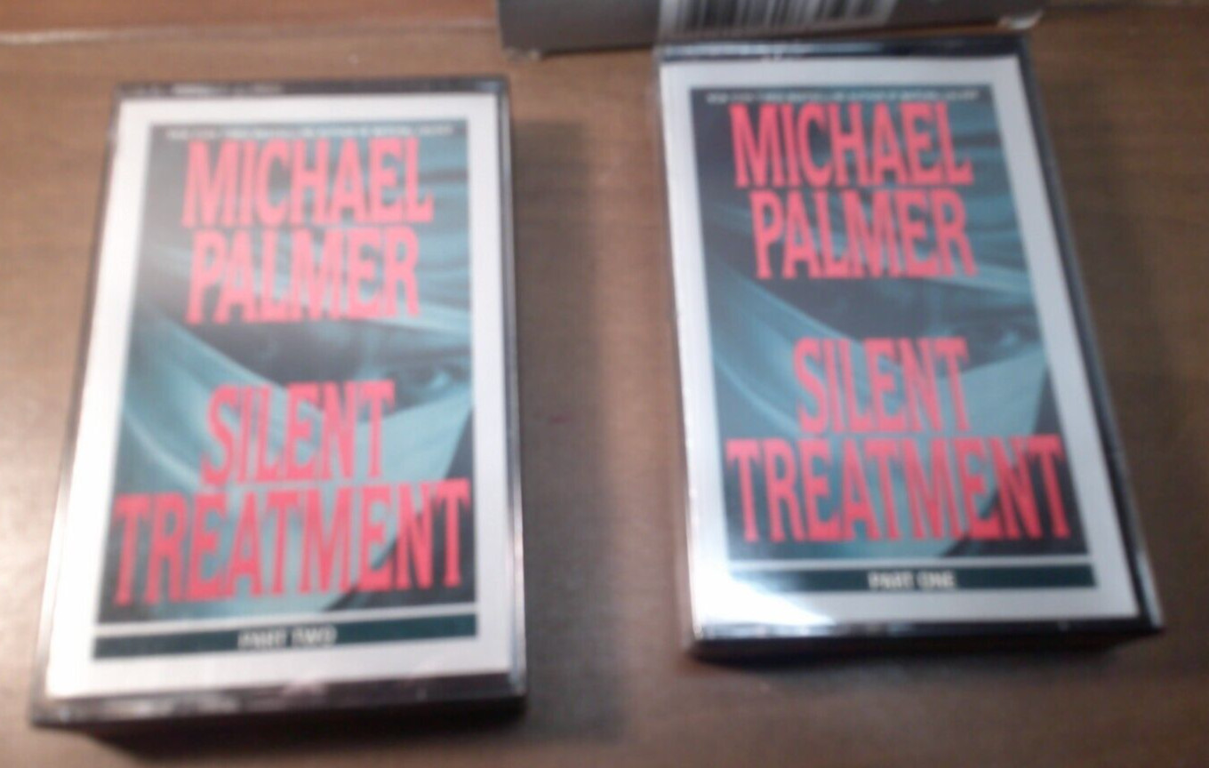 Michael Palmer! ~Silent Treatment! ~Audio Book (2) Cassettes! ~1995! ~BDD Audio!