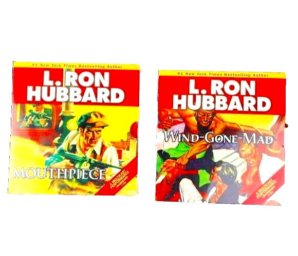 L. Ron Hubbard Lot of Two CDs Short Stories NWT Wind Gone Mad Mouthpiece