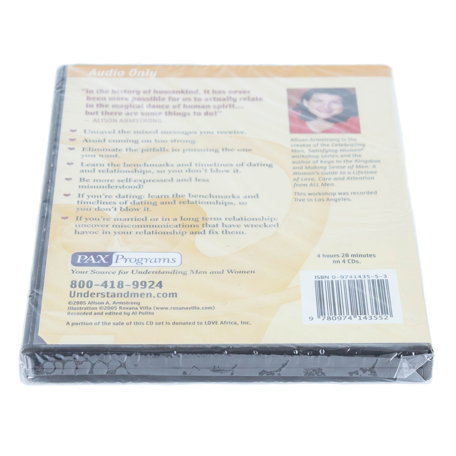 SEALED In Sync with the Opposite Sex, Alison Armstrong PAX Programs Audio CD Set
