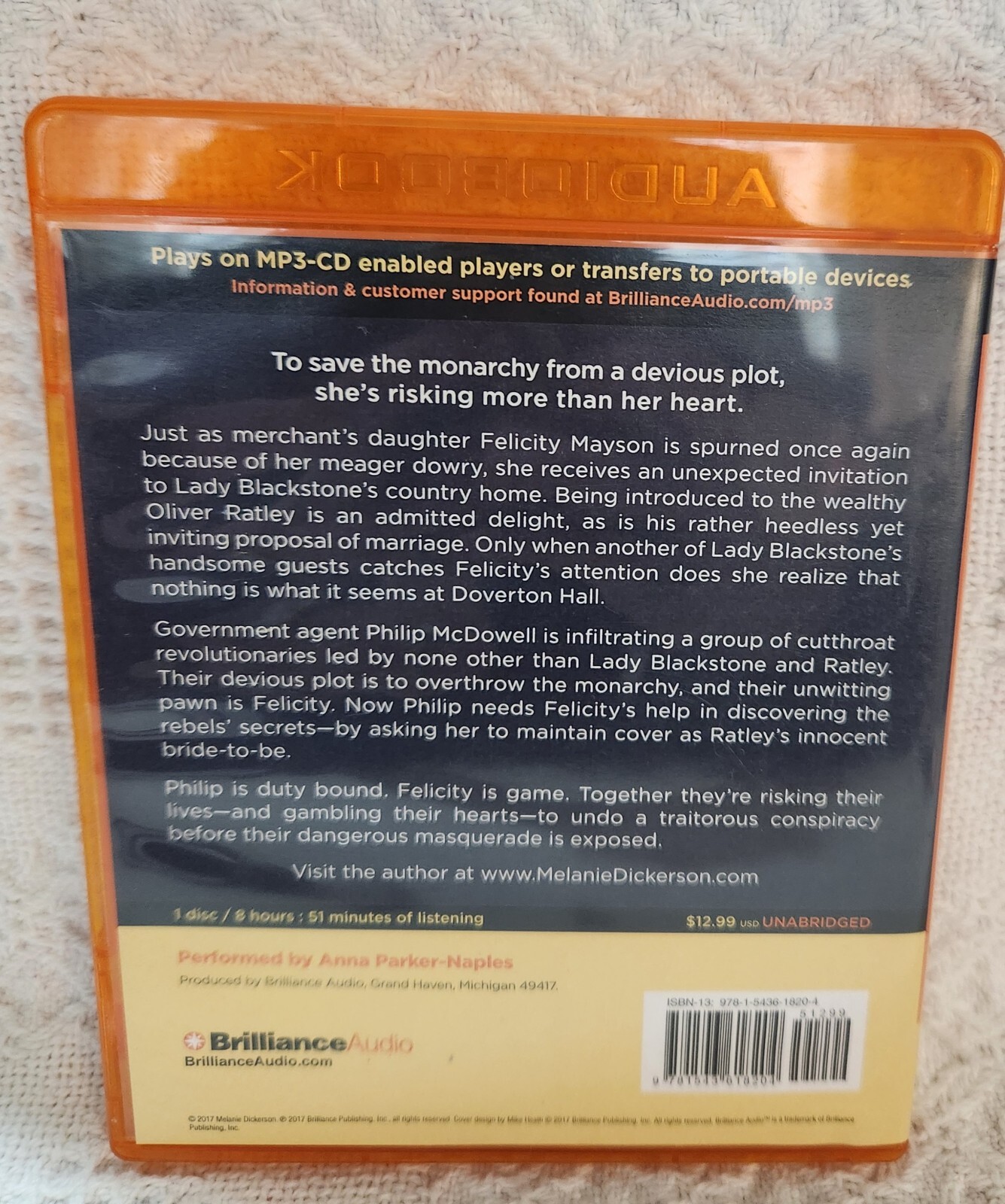 A Dangerous Engagement MP3 Audiobook by Melanie Dickerson Unabridged In New Cond
