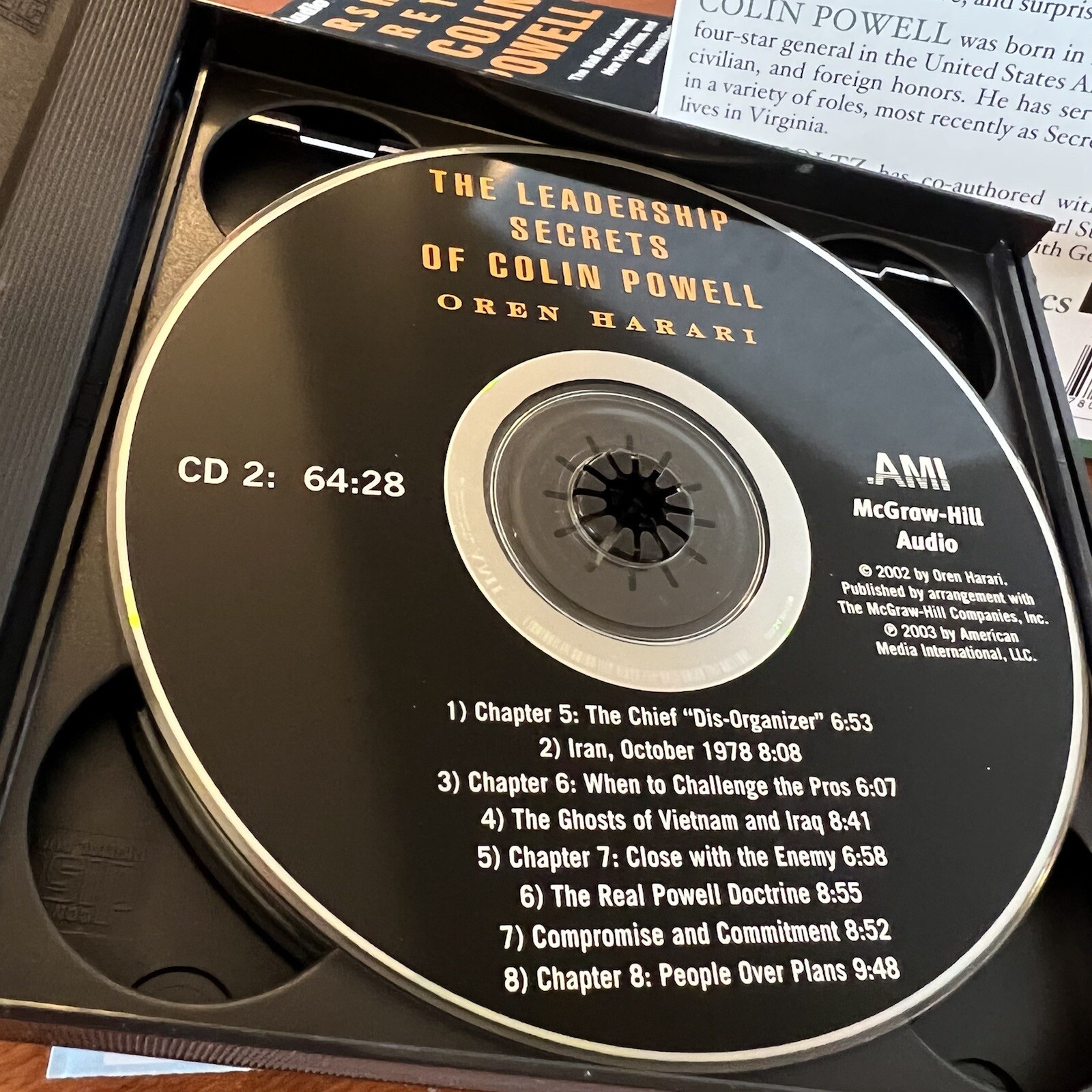 Lot: 2 Colin Powell Audio Book CD Set The Leadership Secrets Oren Harari in Life