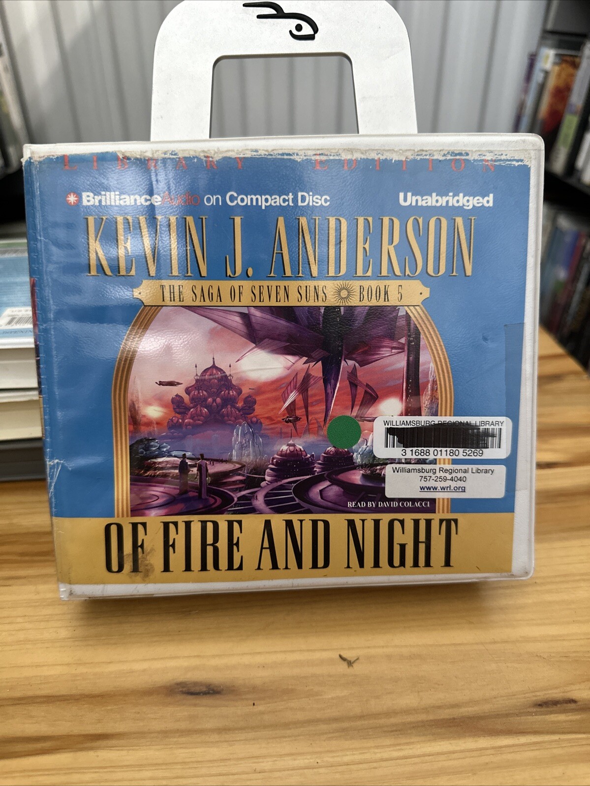 OF FIRE AND NIGHT by Kevin J. Anderson [Unabridged, CD, Ex-Library]