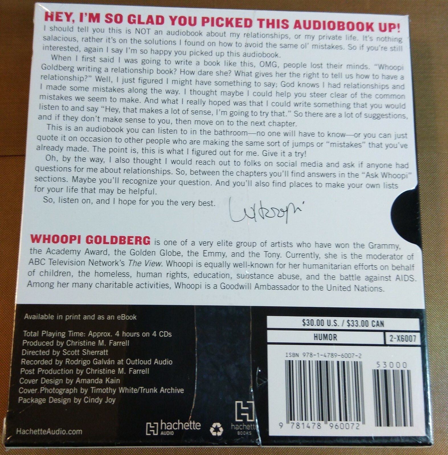 Whoopi Goldberg — If Someone Says «You Complete Me,» RUN! (audiobook 2015) 4 CD