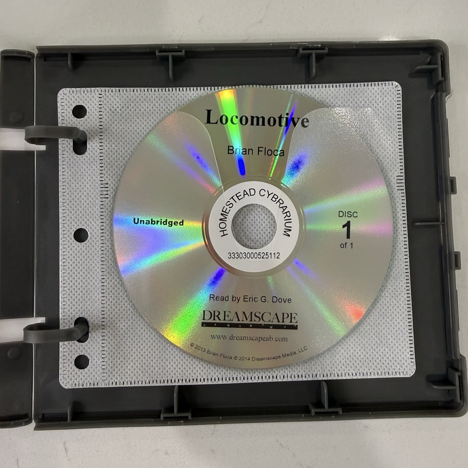 Locomotive Audiobook CD Brian Floca Unabridged Dreamscape