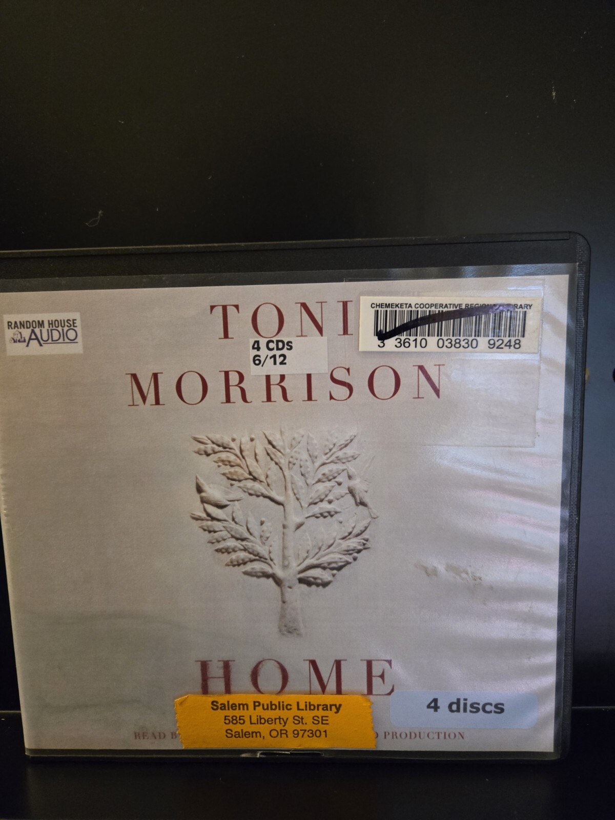Home, Toni Morrison, Audio book 4 Discs