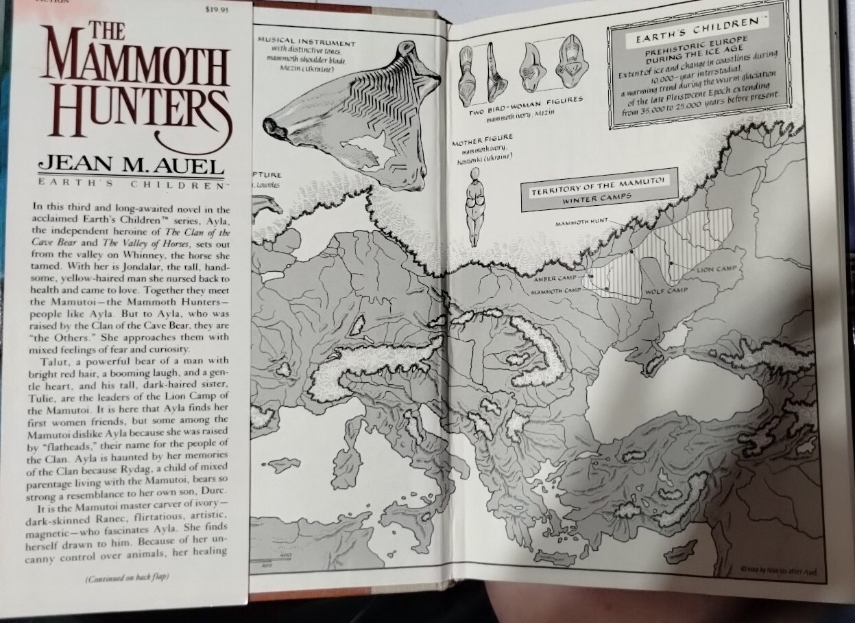 First Printing First Edition HC/DJ «The Mammoth Hunters» Jean M Auel