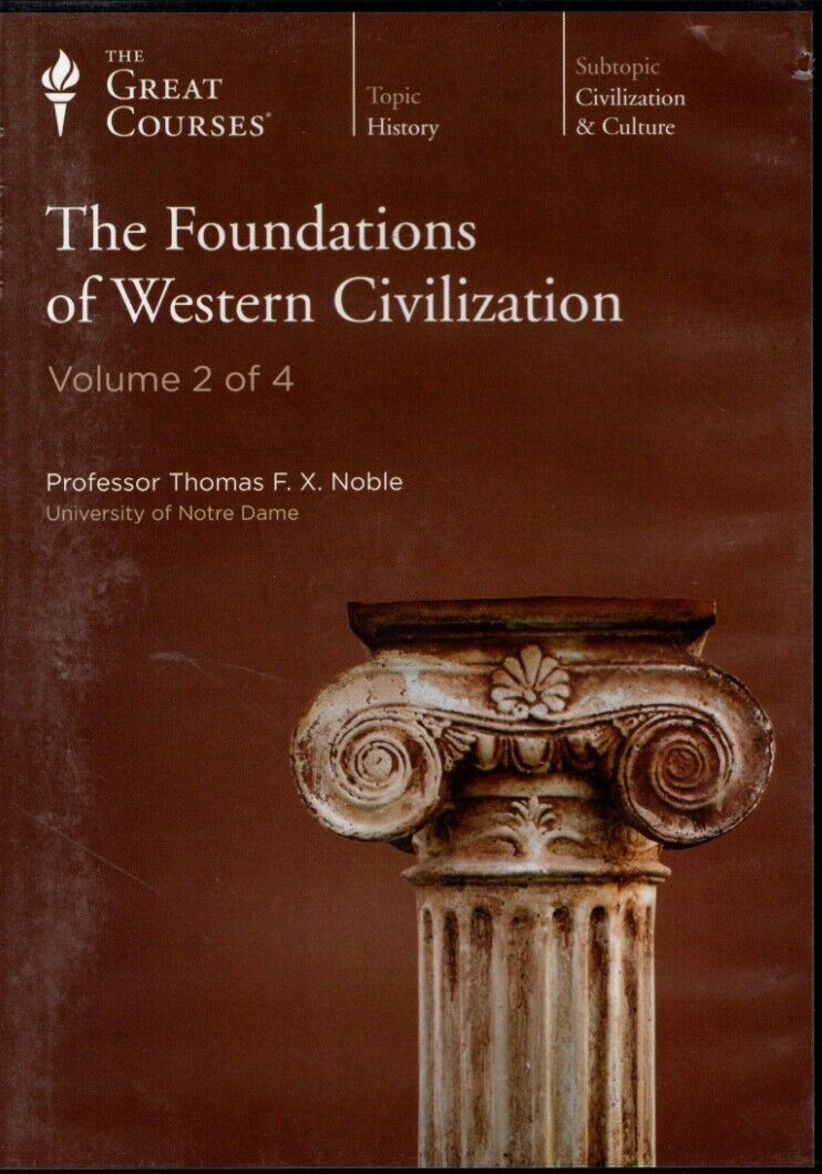 GREAT COURSES THE FOUNDATIONS OF THE WESTERN CIVILIZATION VOLUME 2 OF 4 (6 cds)