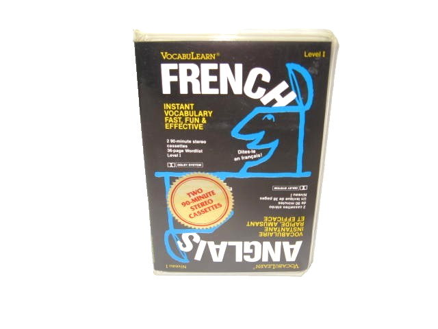 Vintage 1986 VocabuLearn French/English Audiobook Level 1 Vocabulary EXCELLENT