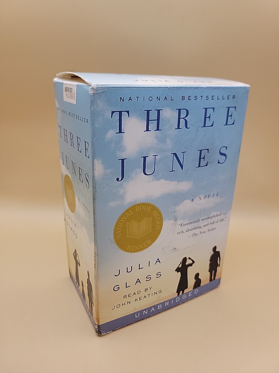 Three Junes Julia Glass 2003 Audio Book Audible Unabridged edition 9 Tapes 4 K