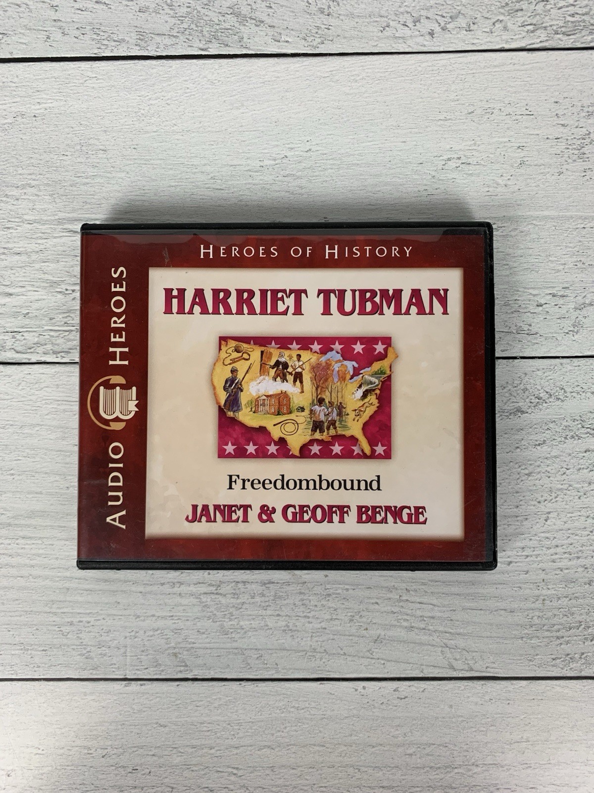 Heroes of History Harriet Tubman Freedom Bound CD Set Audio Book 4 Discs
