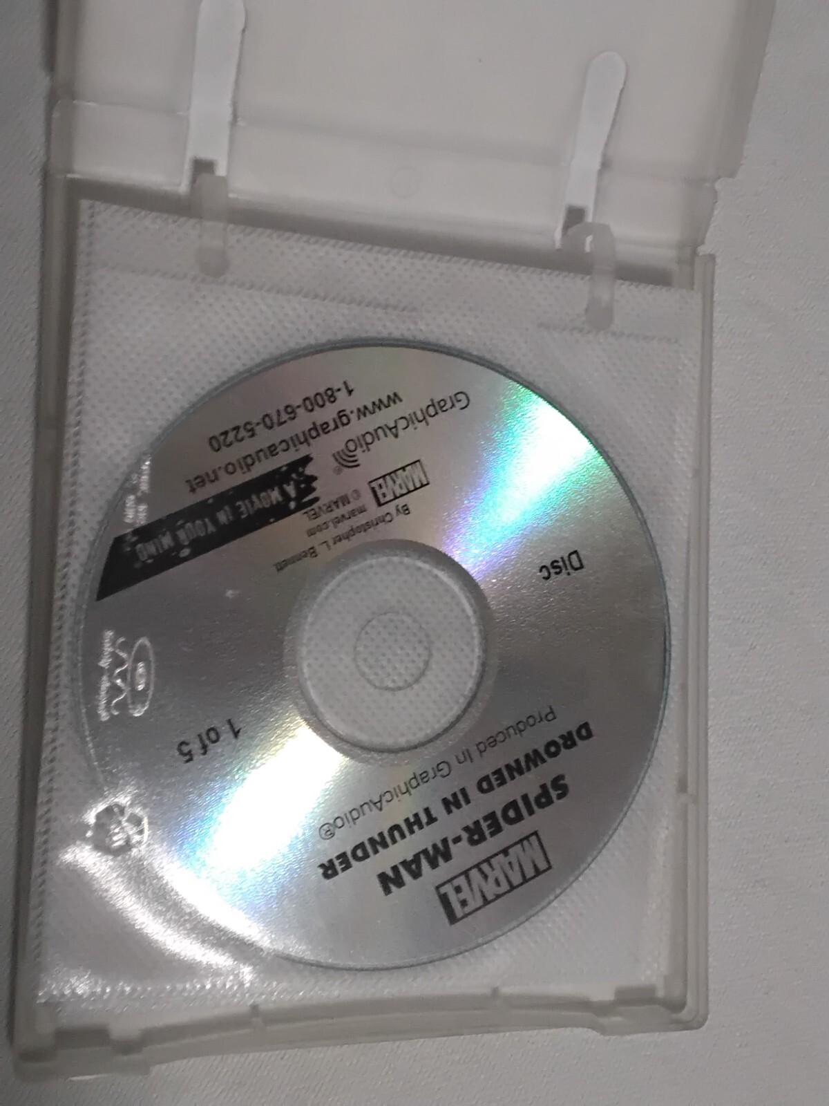 Graphic Audio Spider-Man Drowned In Thunder Audio Book Marvel 5 Hours 5 CDs