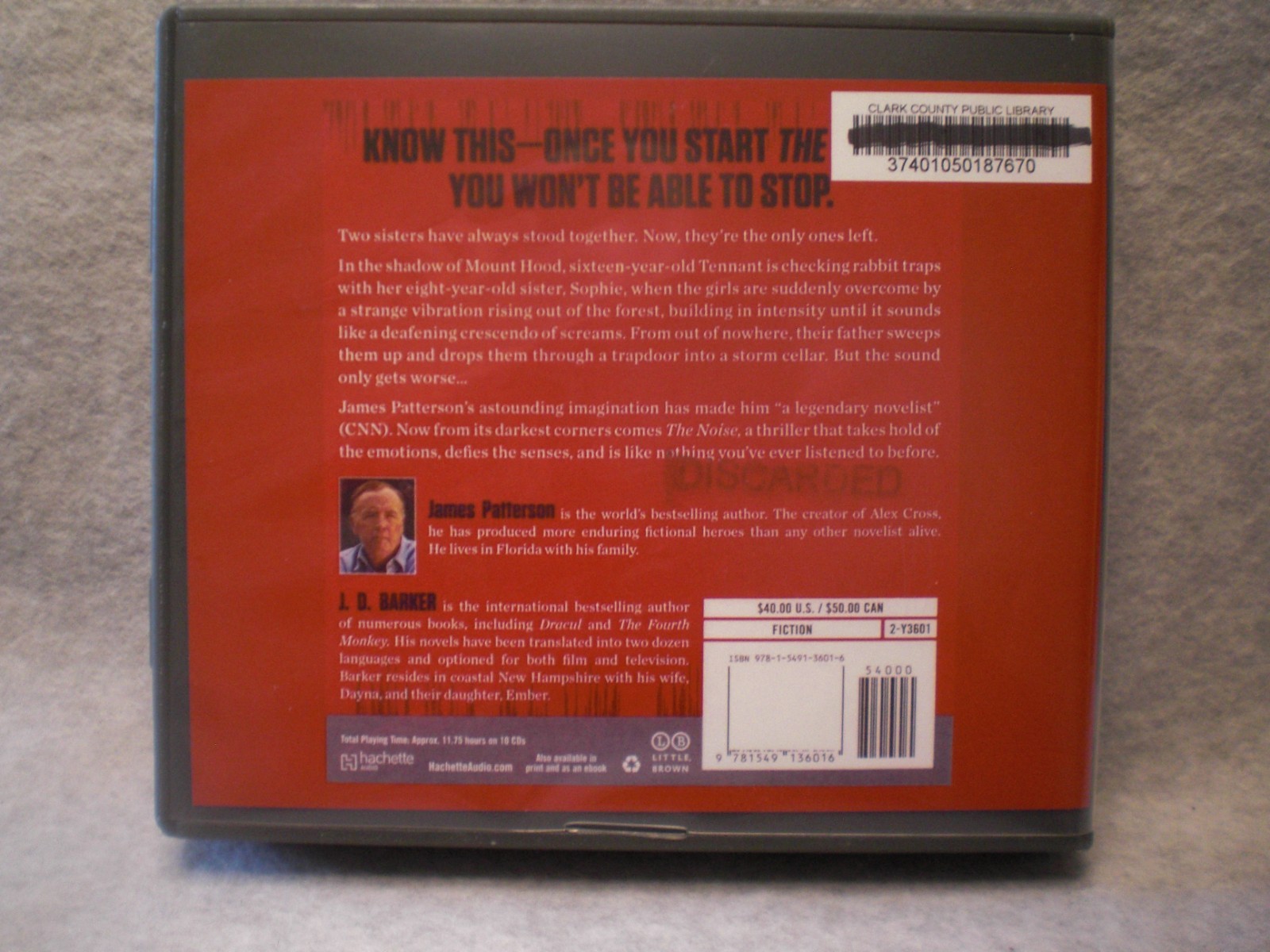 Lot of 5 James Patterson CD Audiobooks — Hush, Blindside. The Noise and More!