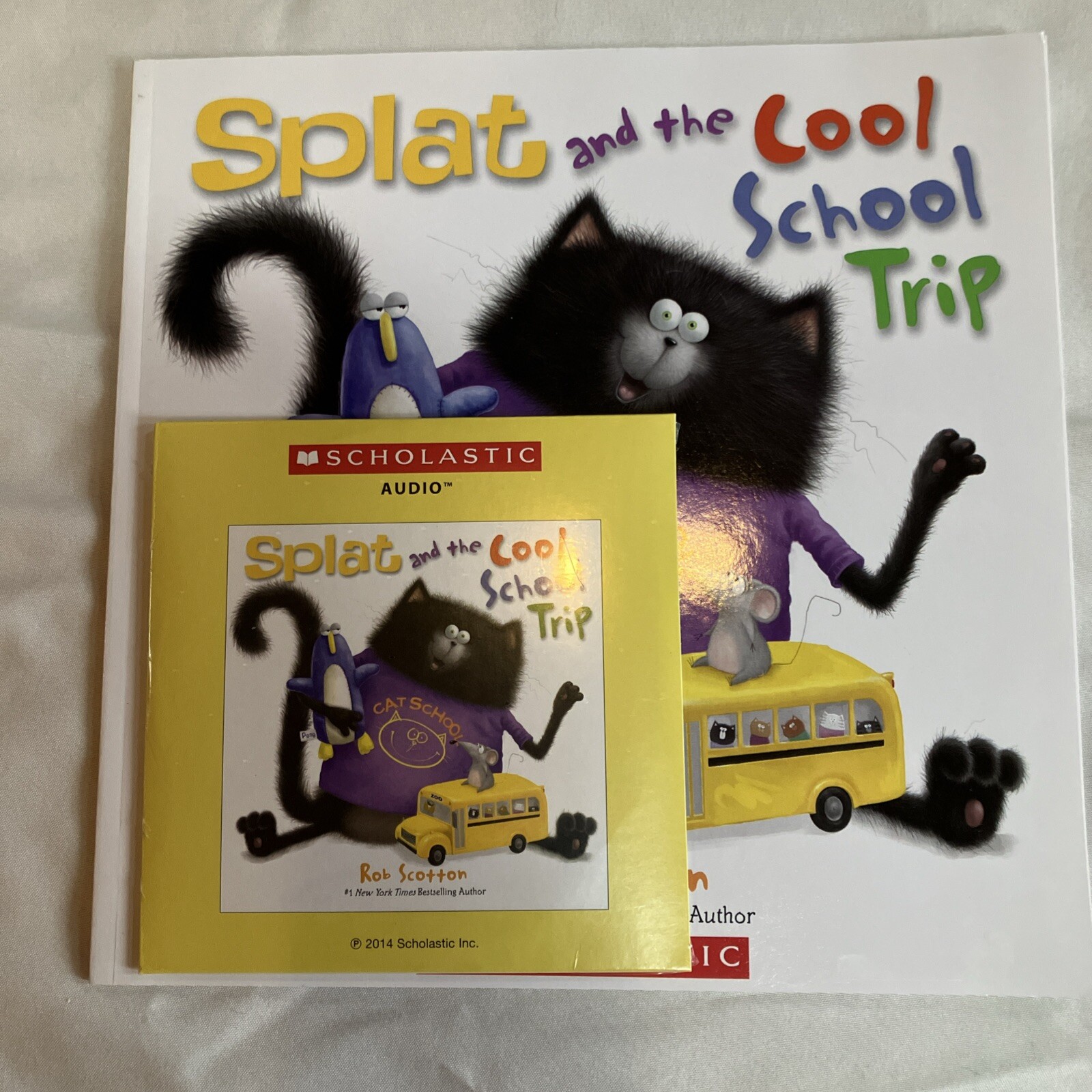 Splat and the cool school trip paperback and audio CD New