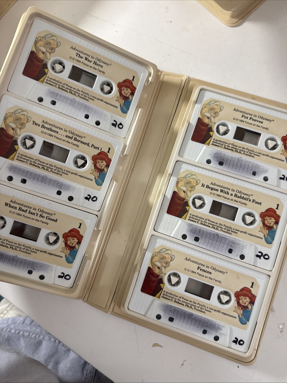 Vintage Adventures In Odyssey, Cassette Tapes, Huge Lot, 84 Episodes, Fair Shape