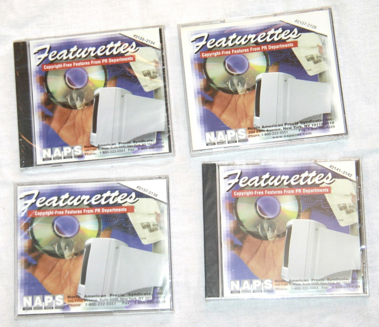 NAPS Featurettes Copyright-free features PR Depts CD lot News to Use Precis Synd