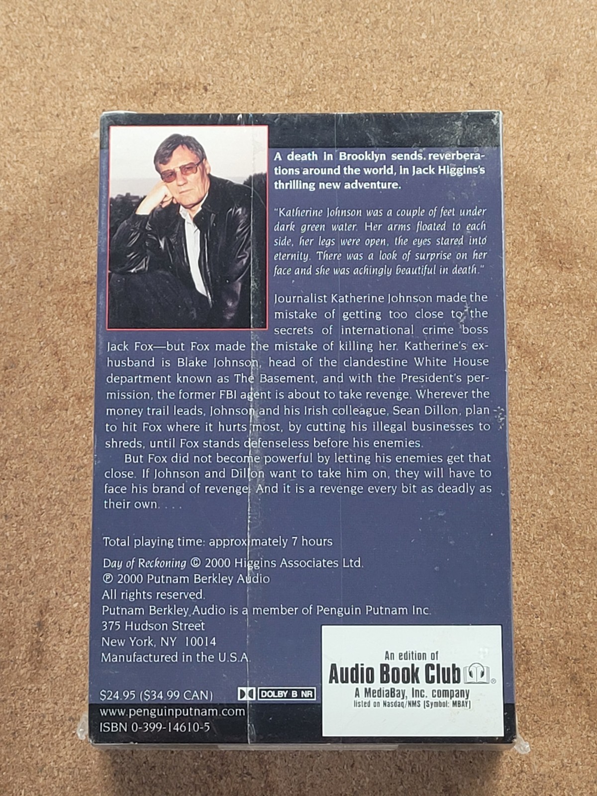 Jack Higgins Day of Reckoning Sealed Audiobook Cassette Tape Set Unabridged