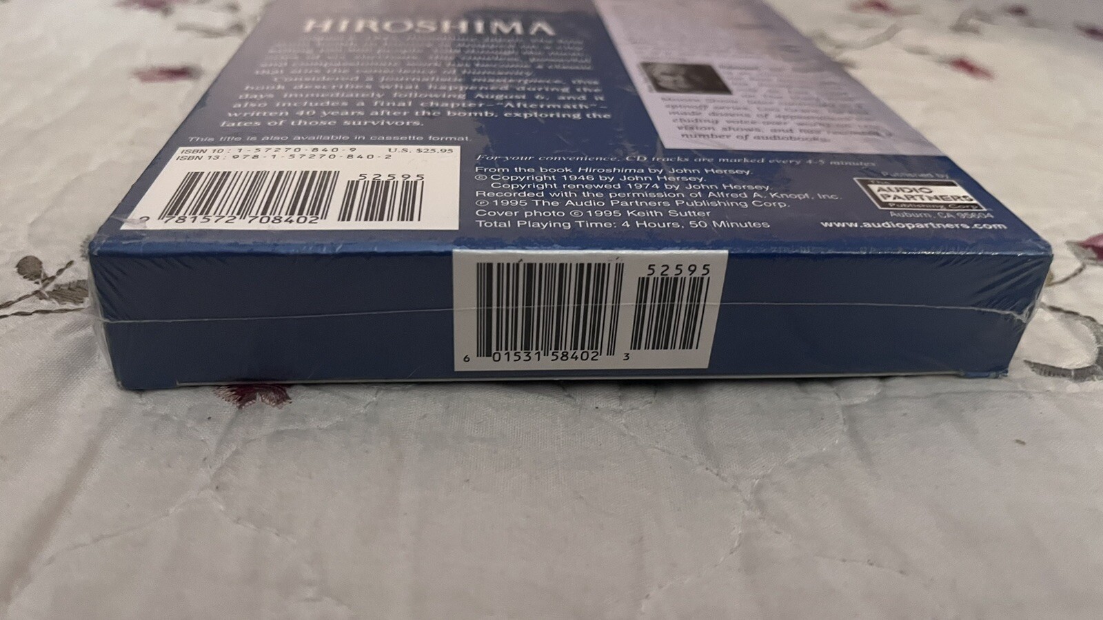 Hiroshima [Audiobook 4 compact discs] 9781572708402- John Hersey..NEW/SEALED
