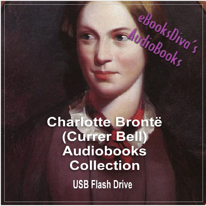 Charlotte Bronte 9 Audiobooks Collection Shirley Jane Eyre in USB Flash Drive
