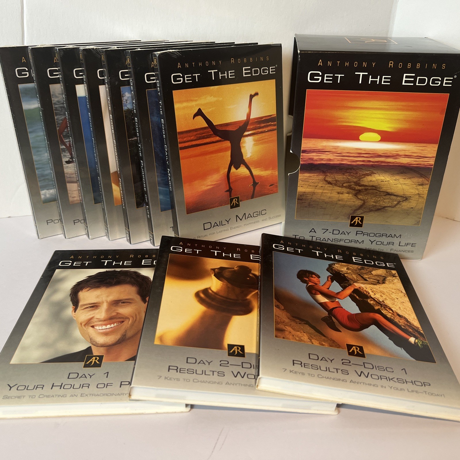 Anthony Tony Robbins Get The Edge Complete 10 Audio CD Box Set Includes Bonus CD