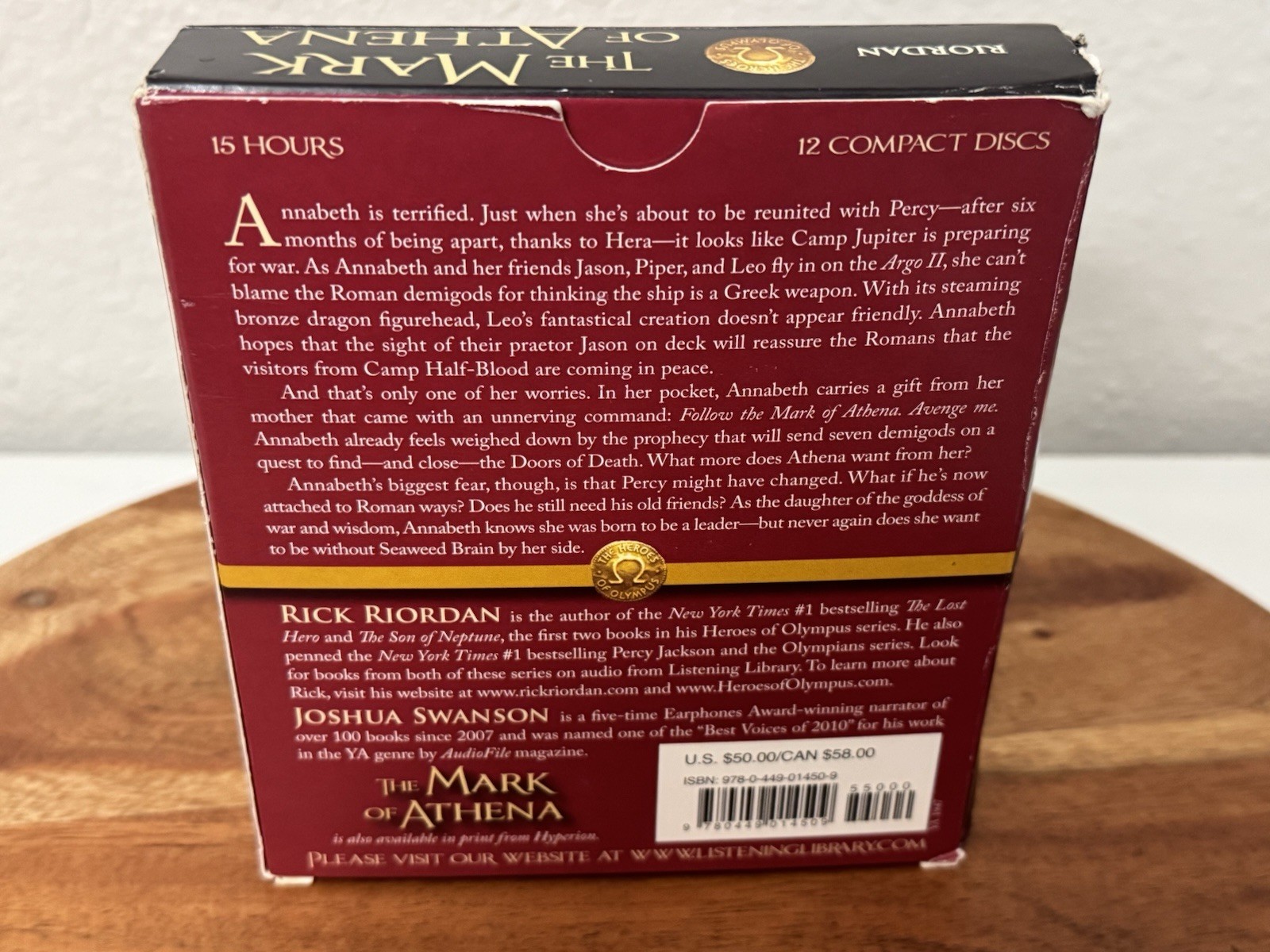 The Heroes of Olympus 1, 2, & 3 Books Rick Riordan Audiobook Unabridged CD