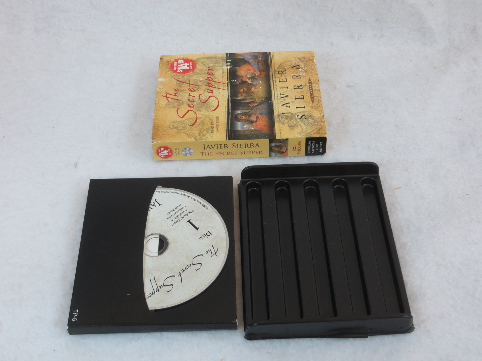 Javier Sierra THE SECRET SUPPER 5 Audio CDs Box Set Simon & Schuster Audio 2006
