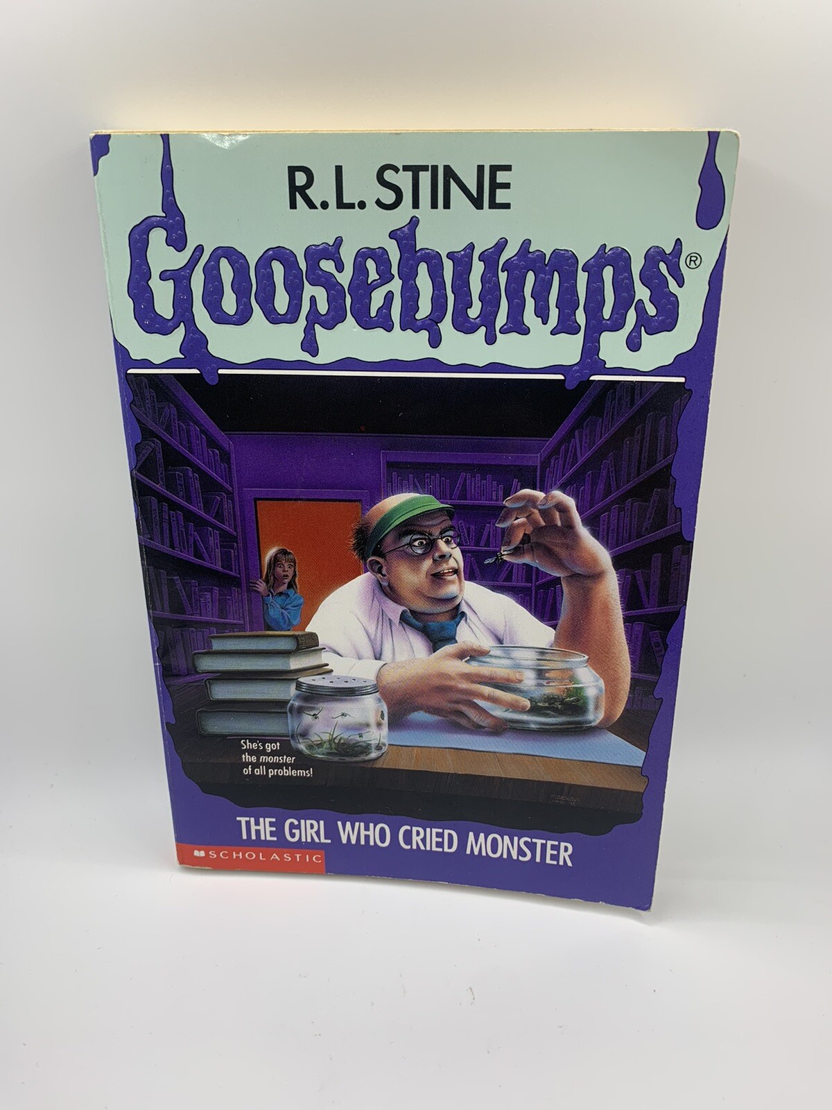 Goosebumps Book #8 The Girl Who Cried Monster RL Stine 1st Print Scholastic 1993