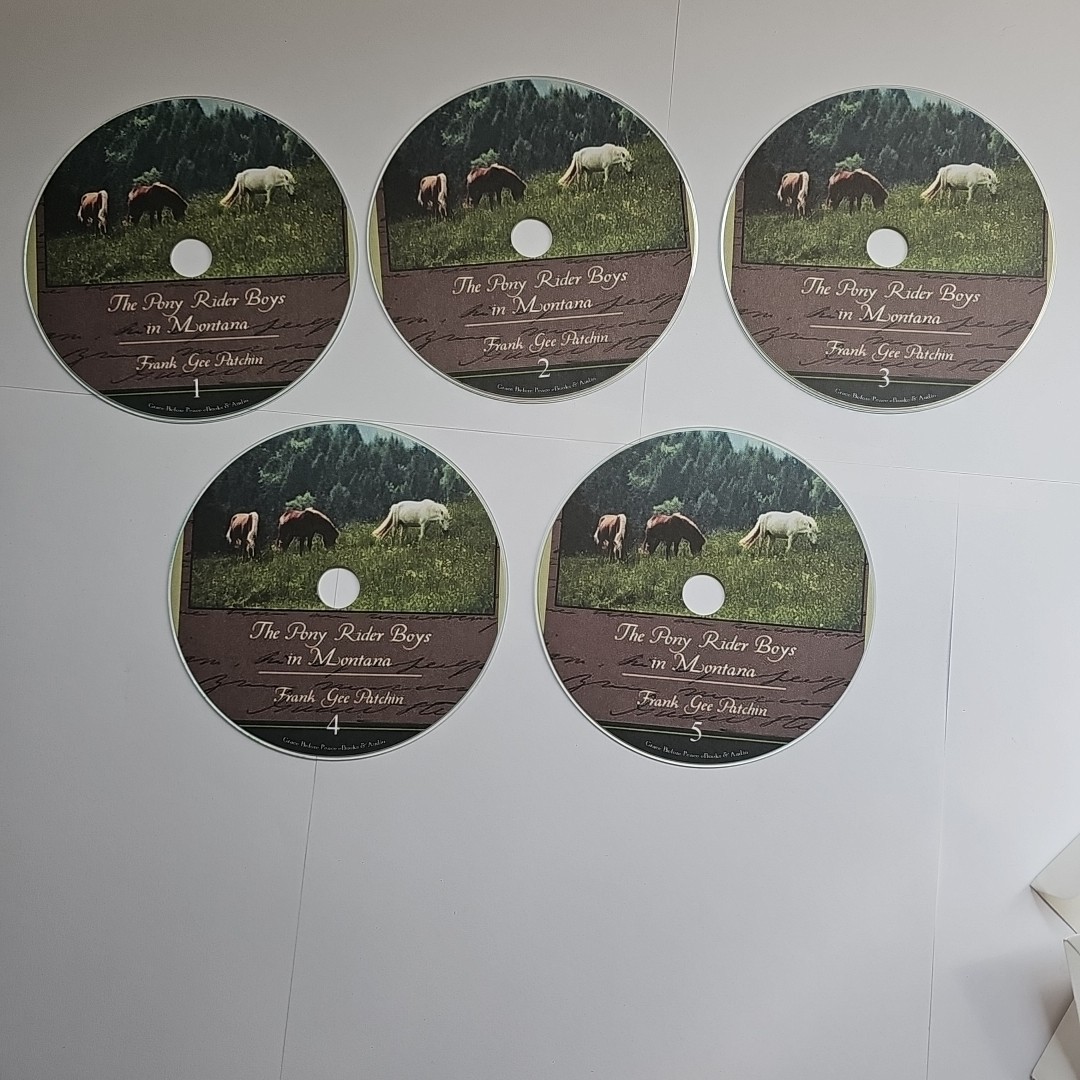 The Pony Rider Boys in Montana CD Audiobook By Frank Gee Patchin 5 Compact Disks