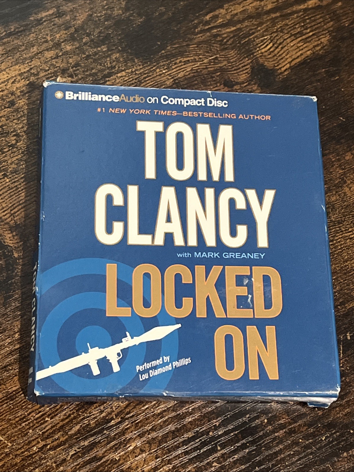 Tom Clancy CD Audio Book Locked On MINT CONDITION 9 Discs