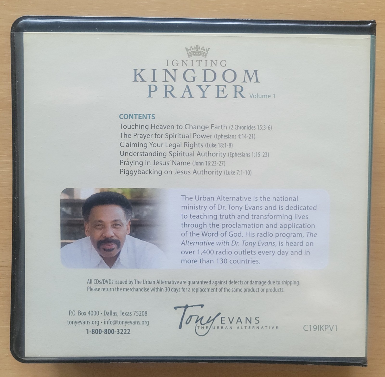 Tony Evans Spiritual Warfare Let Go Audio CD Christian Sermons Spiritual Victory