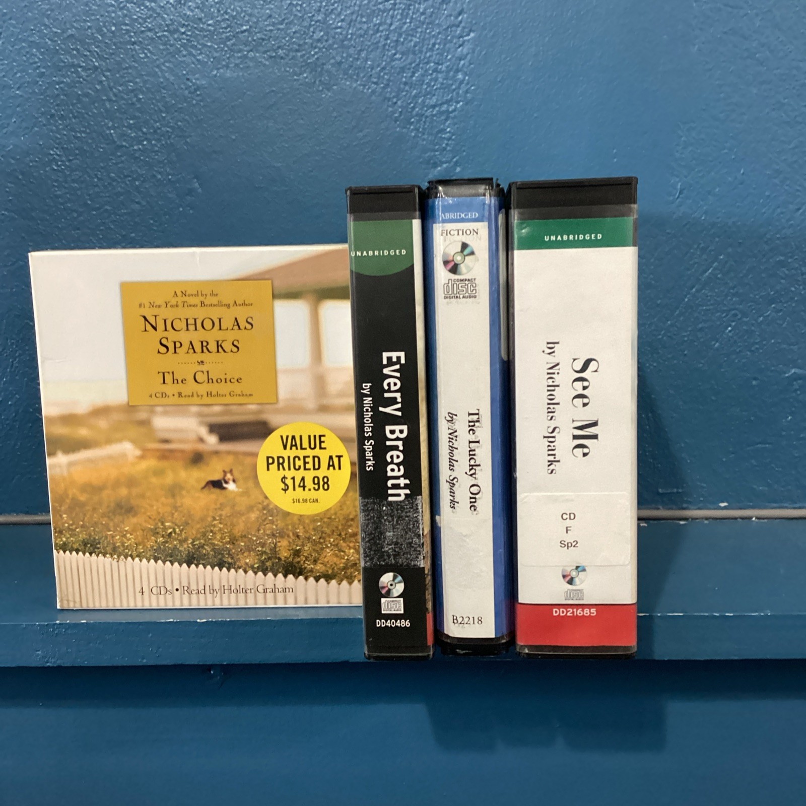 Nicholas Sparks Audiobook CD — Pick Your Own