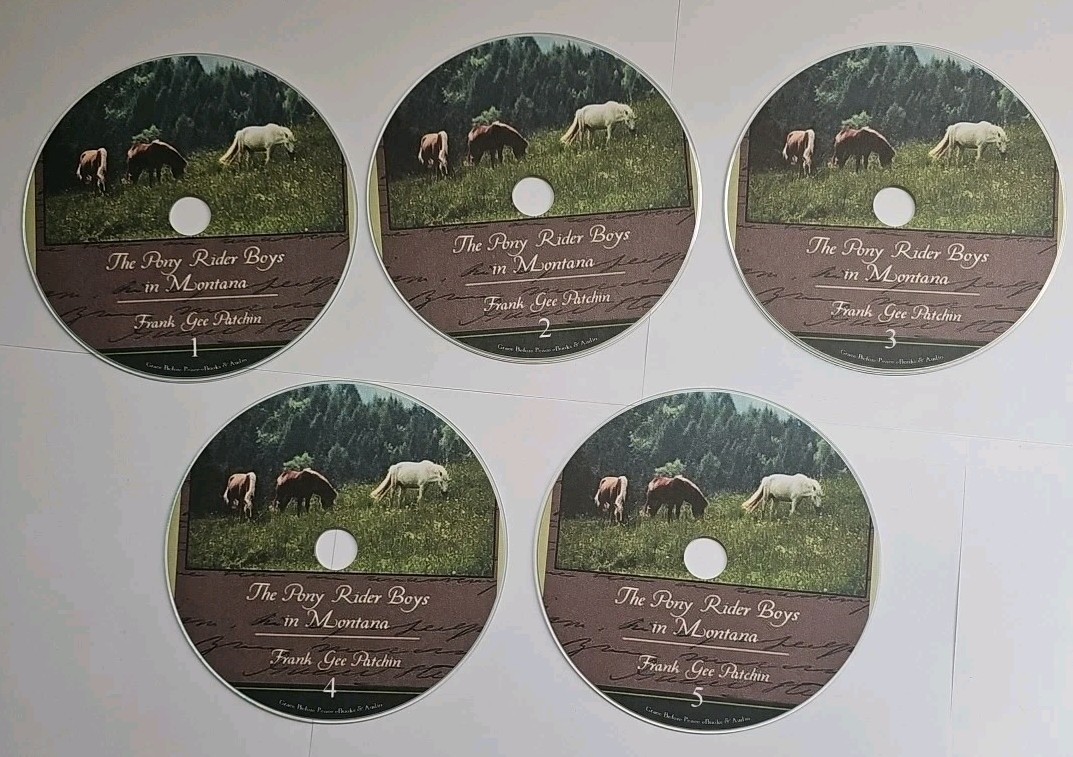 The Pony Rider Boys in Montana CD Audiobook By Frank Gee Patchin 5 Compact Disks