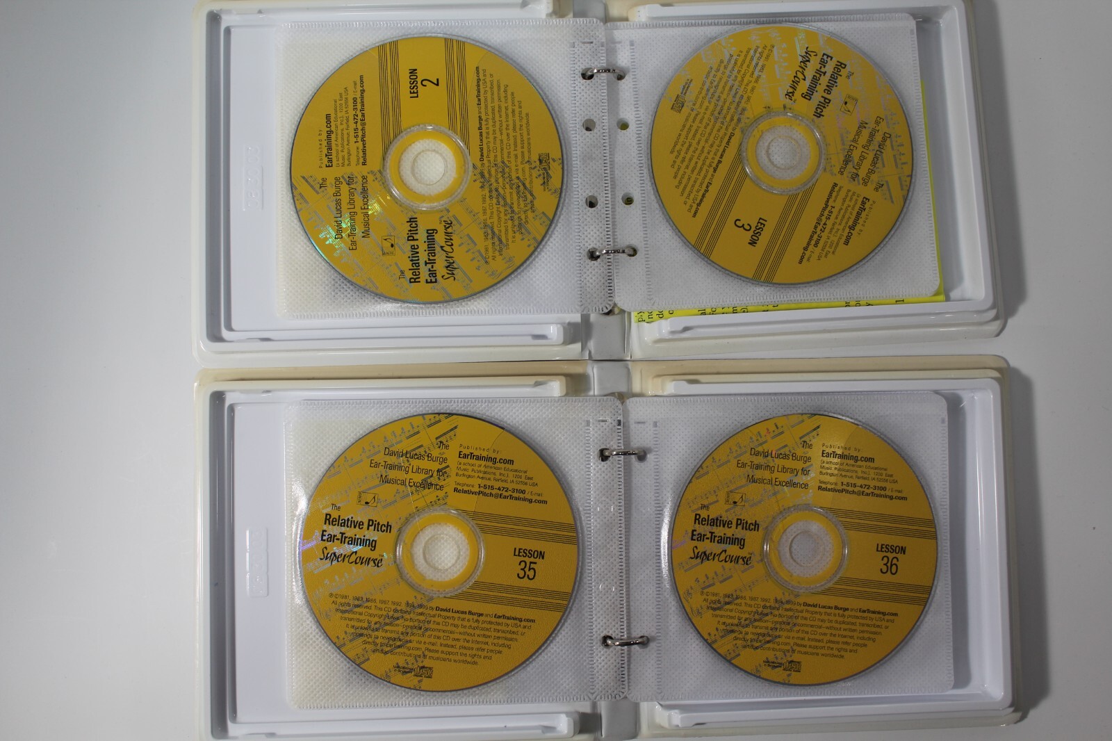 Relative Pitch Ear Training SuperCourse David Lucas Burge CD 1 to 41 Ex Library