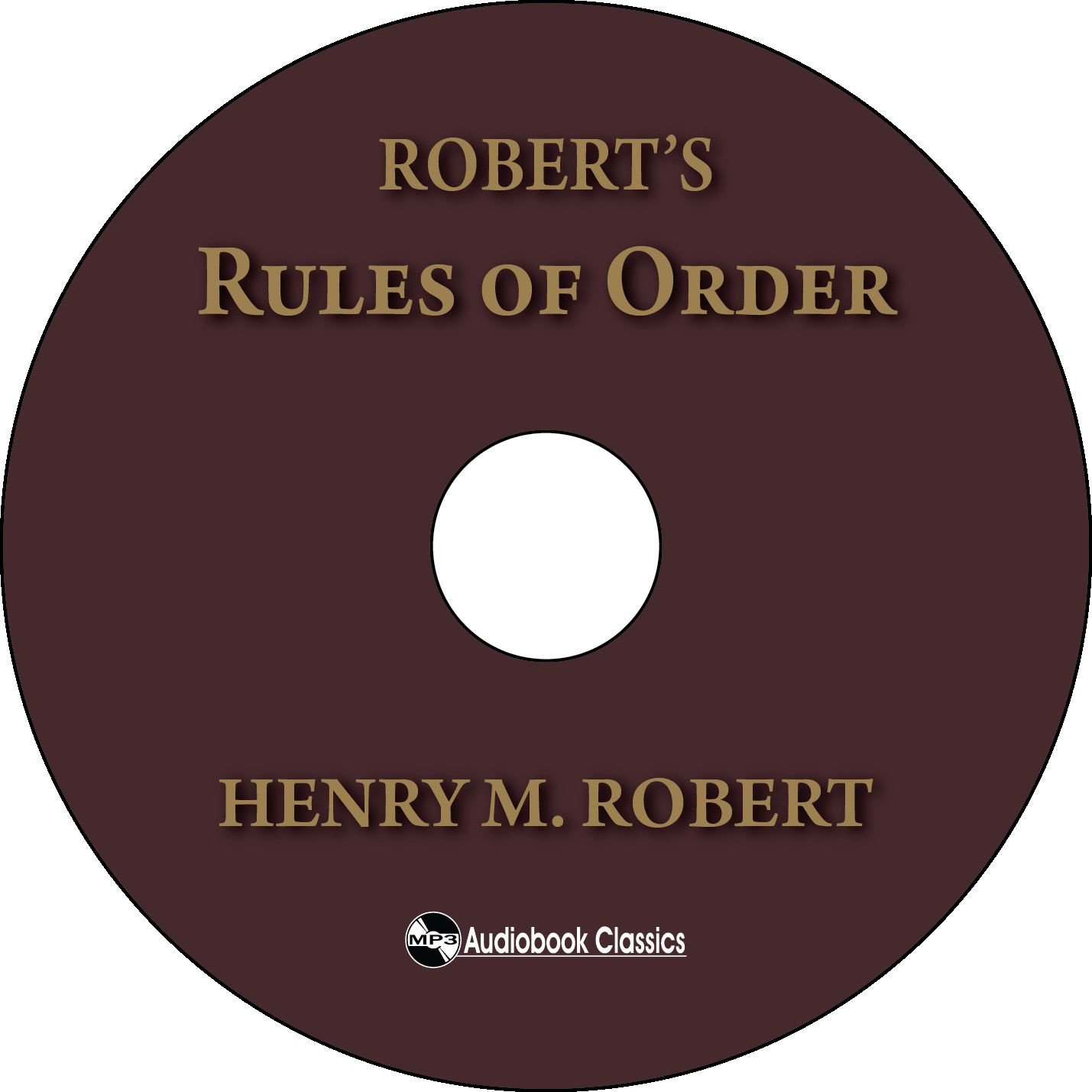 Robert’s Rules of Order — Unabridged MP3 CD Audiobook in paper sleeve