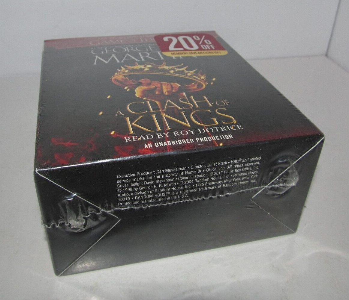 Game of Thrones A CLASH OF KINGS 30 CD Audiobook Set George RR Martin Sealed