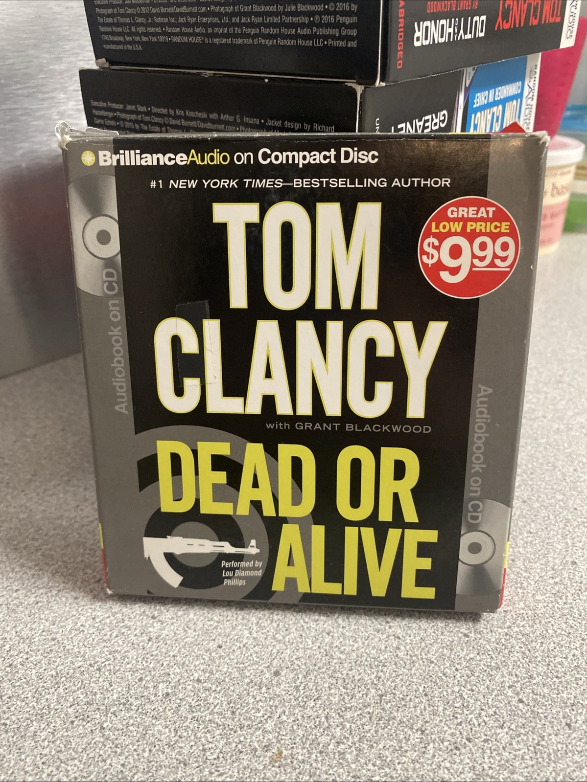 TOM CLANCY Dead Or Alive Abridged Audio Book CD — 8 Discs — 9 Hours 15 Minutes