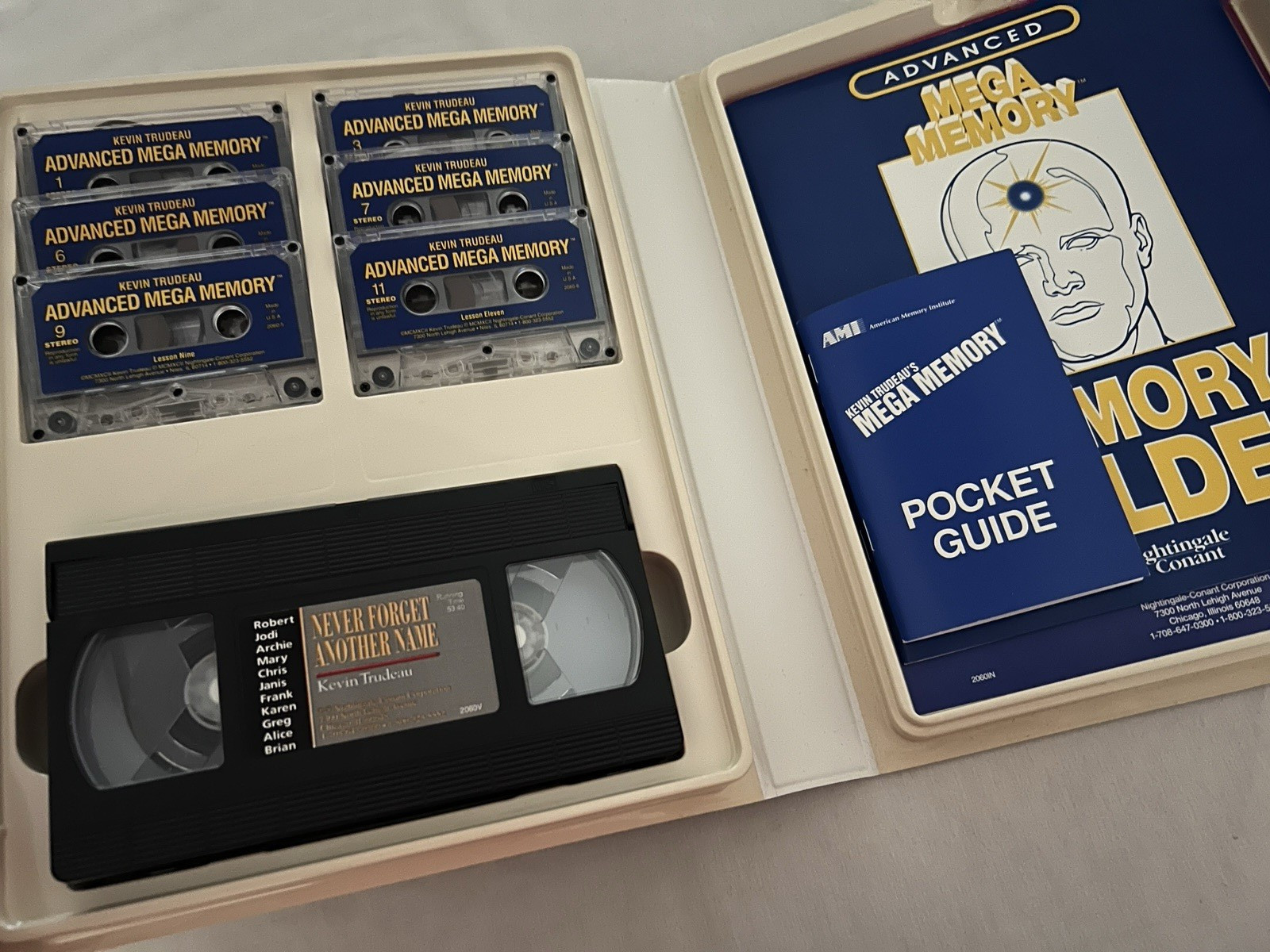 MEGA MEMORY by Kevin Trudeau (1992, Audio Cassette) + ADVANCED MEGA MEMORY