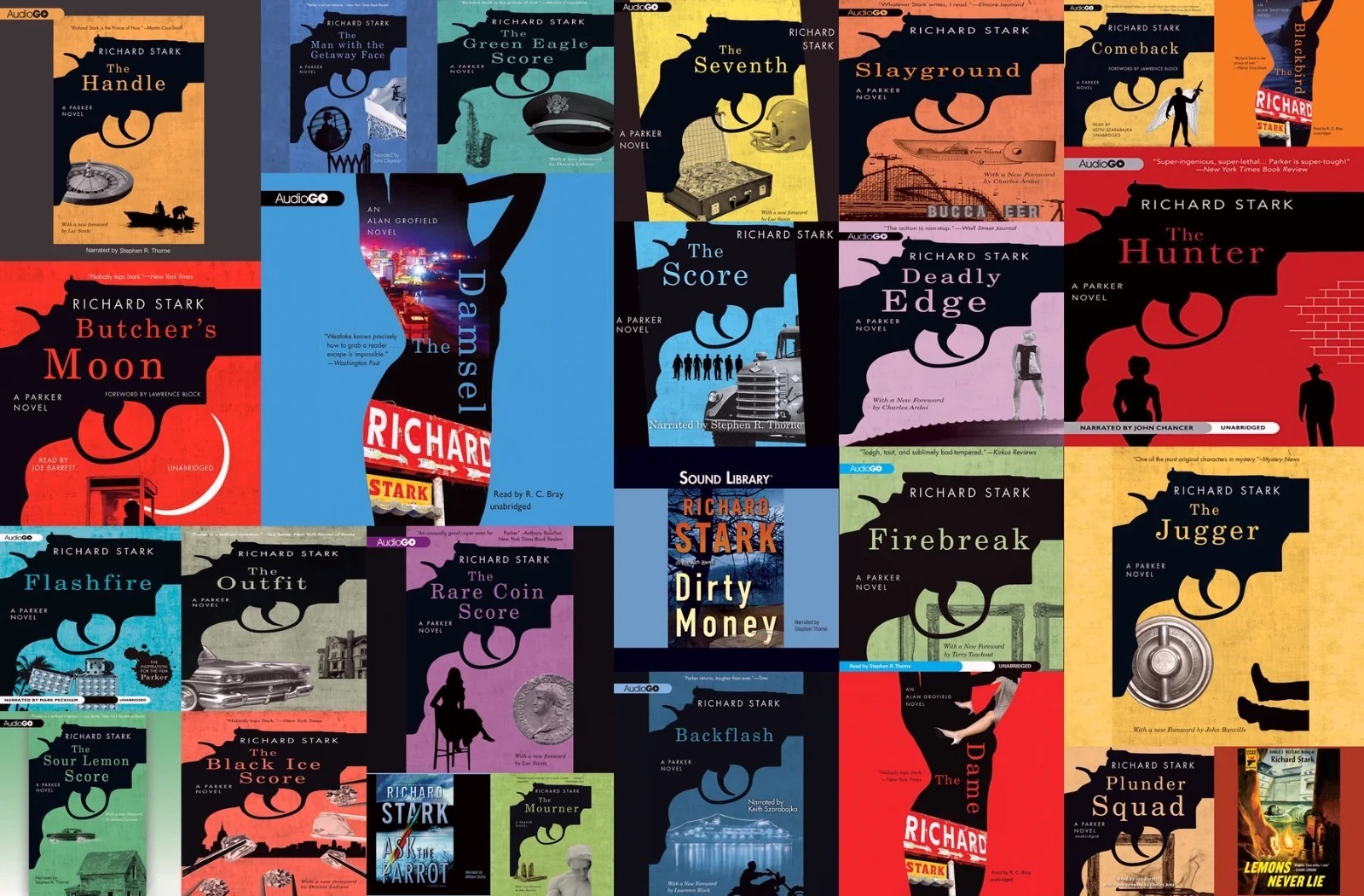 The PARKER Series By Richard Stark — 22 MP3 Audiobook Collection