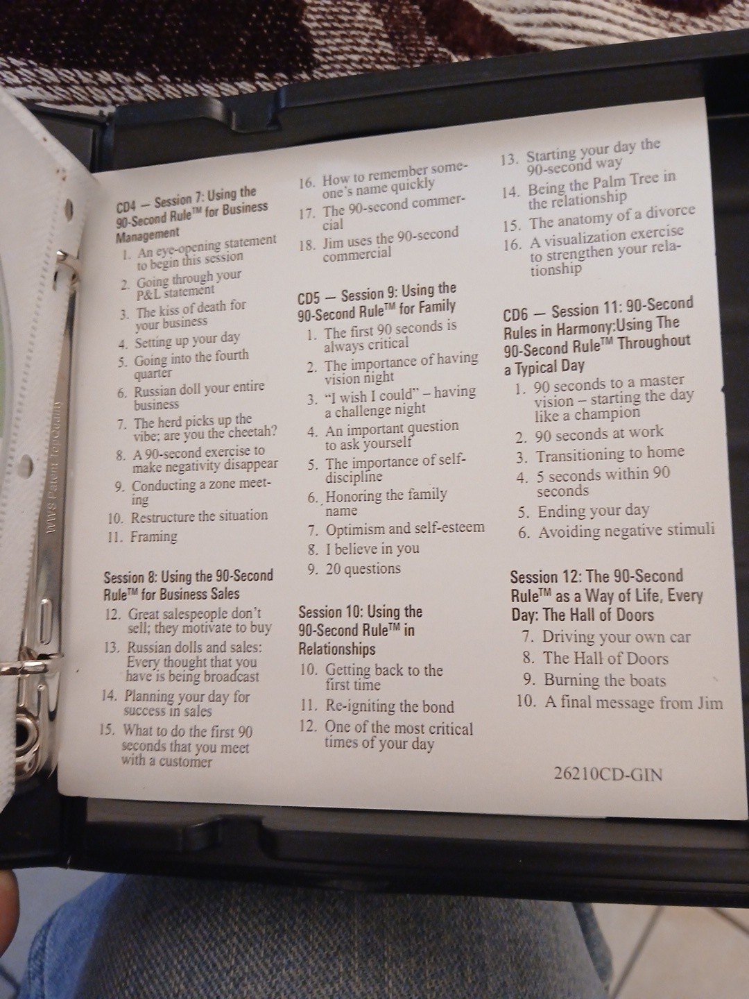 Jim Fannin 90 Second Rule 8 CD/DVD Nightingale Conant