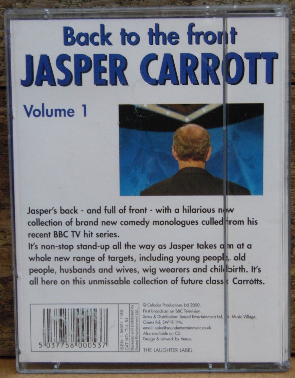 Back to the front JASPER CARROTT VOL.1 As Seen On TV Double Audio Cassette Tape