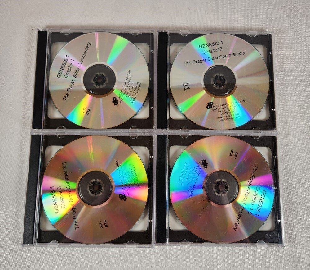 Dennis Prager 8 Audio CDs GENESIS Chapters 1-6 The Prager Bible Commentary