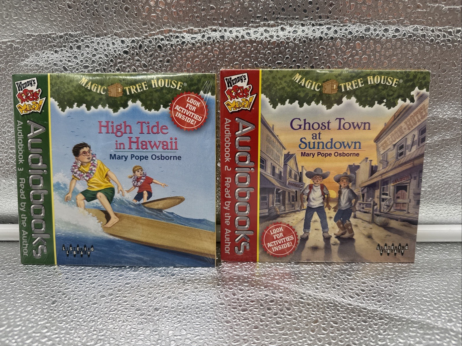 Lot of 2 Audio books New High Tide In Hawaii + Ghost Town at Sundown Wendy’s NEW