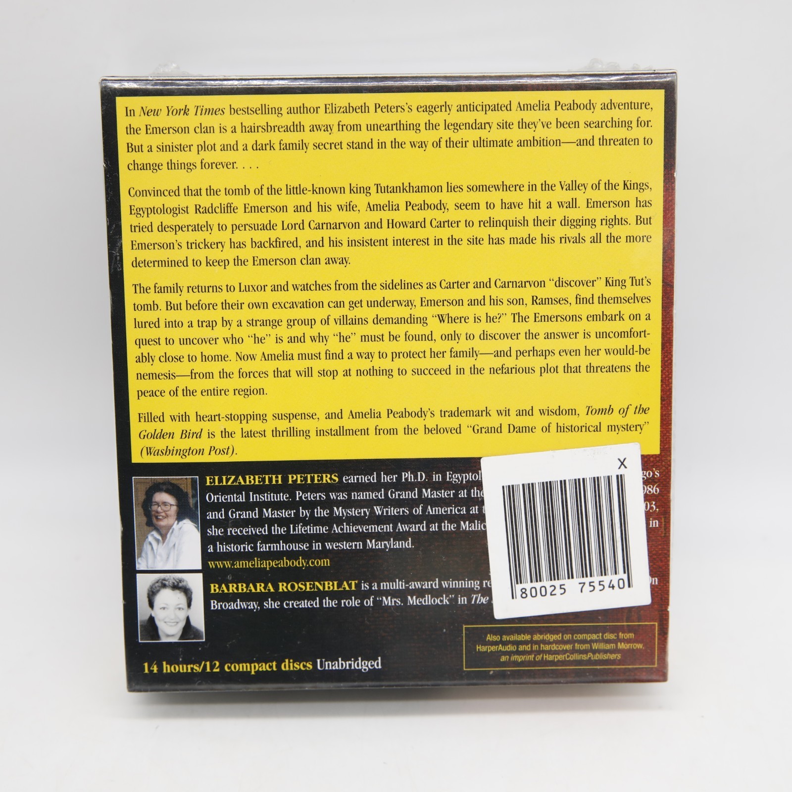 Elizabeth Peters Tomb of the Golden Bird Audio CDs Unabridged Harper Audio NEW