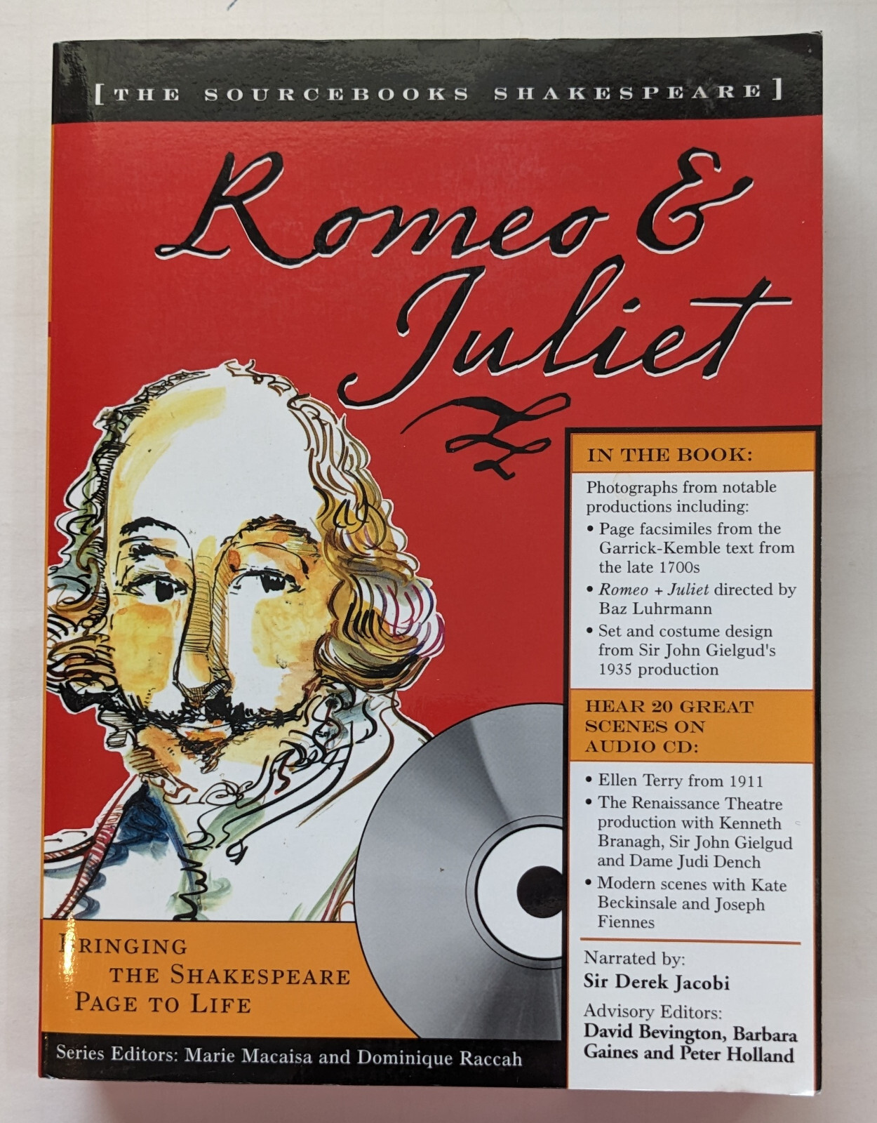 William Shakespeare Romeo and Juliet Sourcebooks book + cd